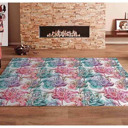 Alfombra PVC Rosas Colores