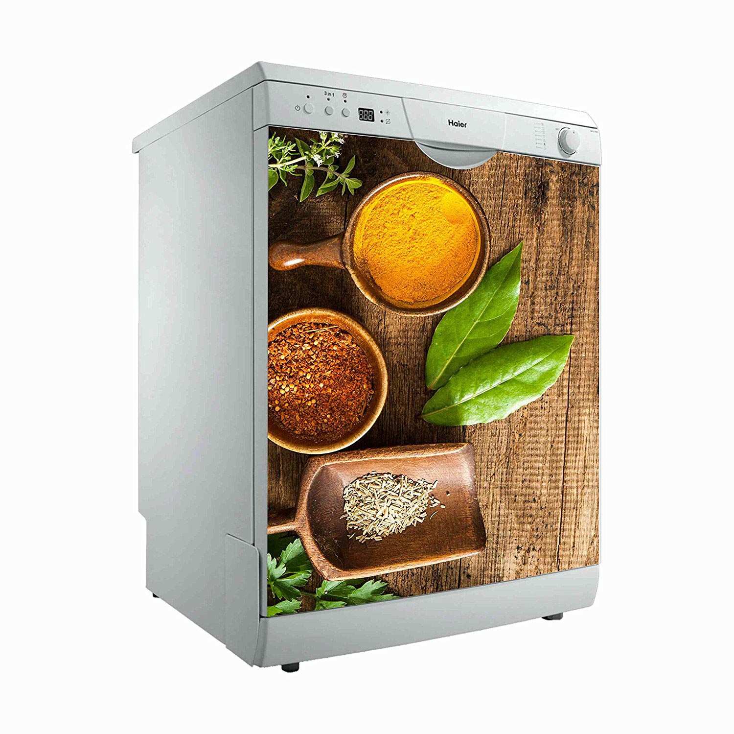 Medidas Estandar 67 cm x 76 cm MEGADECOR Vinilo Decorativo para Lavavajillas Sacos de Especias 