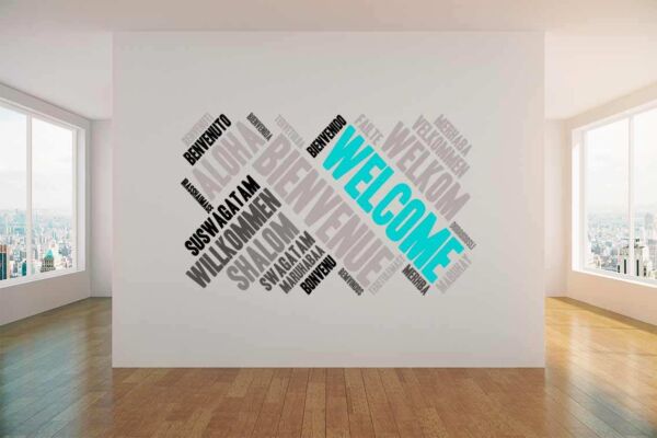 Vinilo Decorativo Welcome