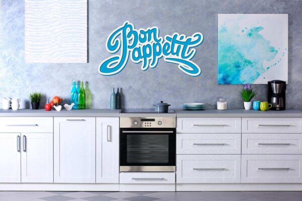 Vinilo Decorativo Cocina Frase BonAppetit