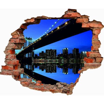 Vinilo 3D Puente Brooklyn