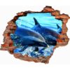 Vinilo 3D Delfines Oceánicos