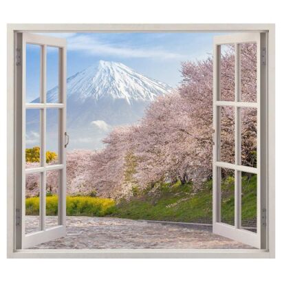 Vinilo ventana Monte Fuji