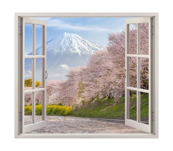 Vinilo ventana Monte Fuji