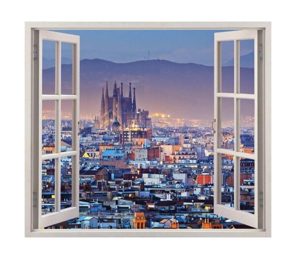 Vinilo Ventana Sagrada Familia