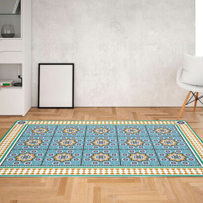 Online store Alfombra de vinilo a medida para cocina o salón Diseño  Baldosas 15x15, alfombra para cocina