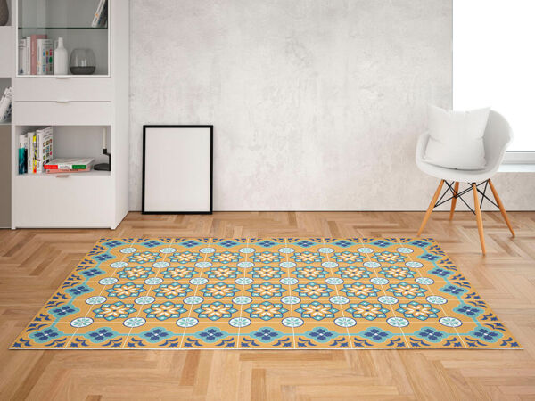 Alfombra Vinílica Cocina Azul 40x80cm Utensilios Cocina con Ofertas en  Carrefour