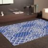 Alfombra PVC Arte Ornamental Azul