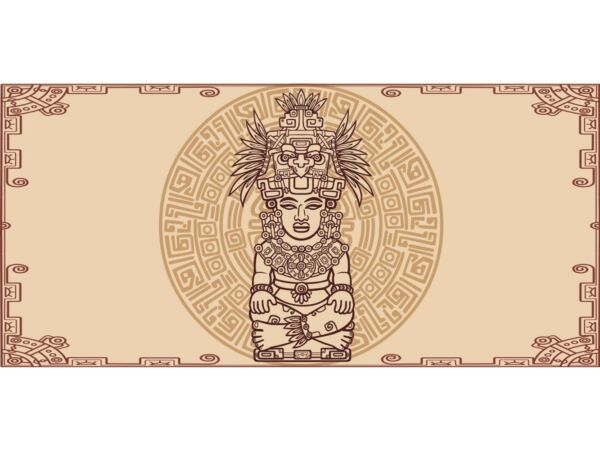 Alfombra PVC Estatua Azteca