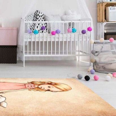 Alfombra PVC Infantil Chica y Animal