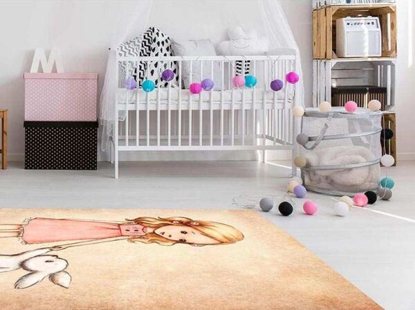 Alfombra PVC Infantil Chica y Animal