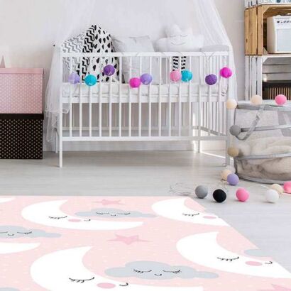 Alfombra PVC Infantil Lunas Nubes