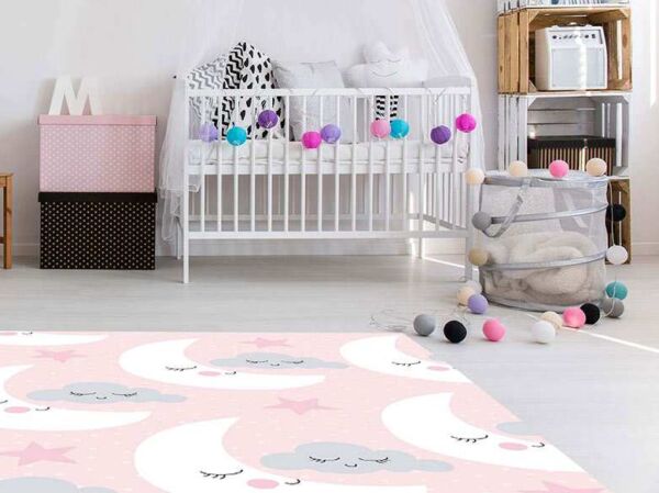 Alfombra PVC Infantil Lunas Nubes