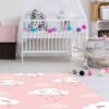 Alfombra PVC Infantil Nubes Corazones