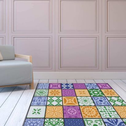 Alfombra PVC Mosaico Colores