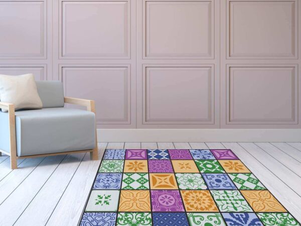 Alfombra PVC Mosaico Colores