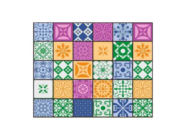 Alfombra PVC Mosaico Colores Diseño