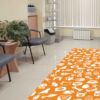 Alfombra PVC Veterinaria Animales Naranja