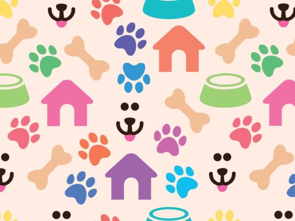 Alfombra PVC Veterinaria Casitas y Huesos Diseño