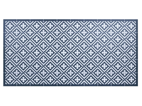 Alfombra vinílica trebol azul