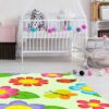 Alfombra PVC Infantil Flores Coloridas