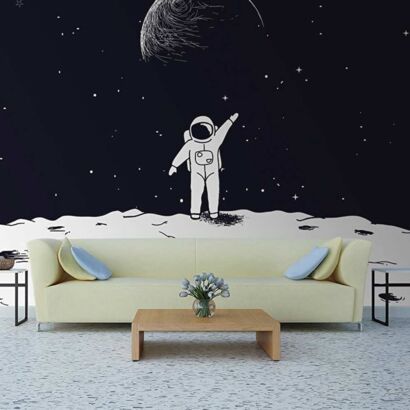 Papel Pintado Astronauta Luna