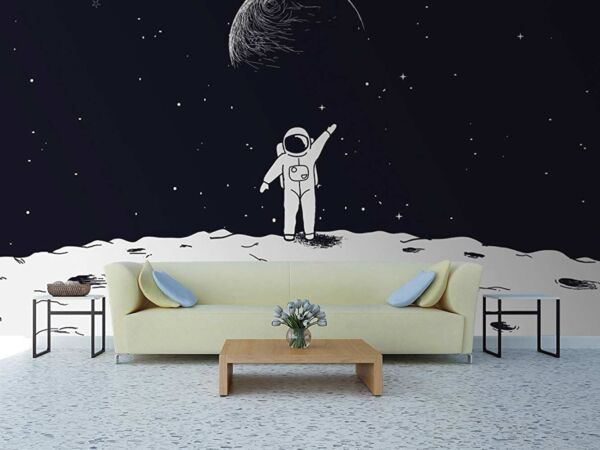 Papel Pintado Astronauta Luna