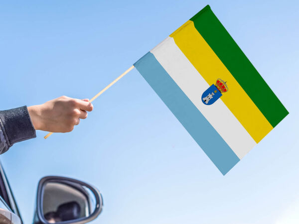 Bandera con palo Cazalilla