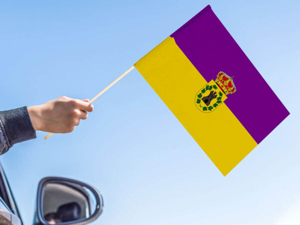 Bandera con palo Jimena