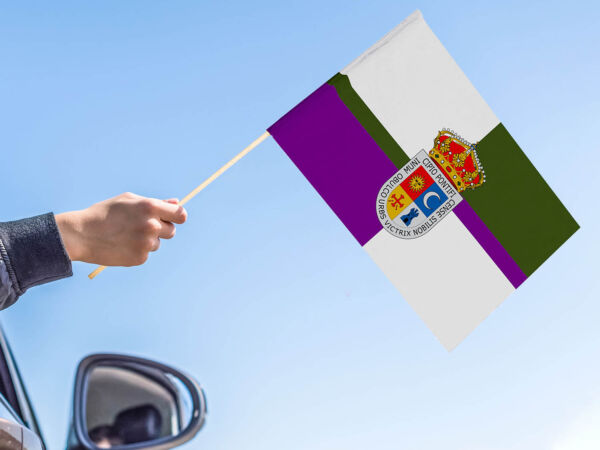 Bandera con palo Porcuna