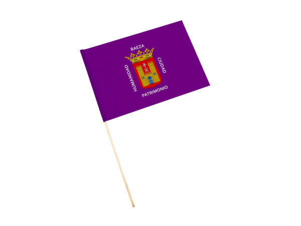 Bandera con palo Baeza