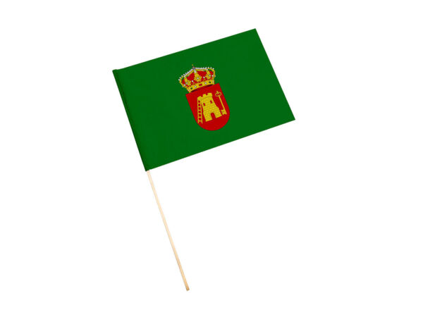 Bandera con palo Cárcheles