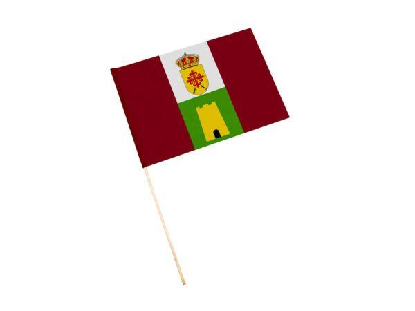 Bandera con palo Higuera de Calatrava