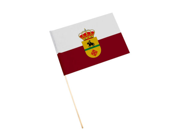 Bandera con palo Santiago de Calatrava