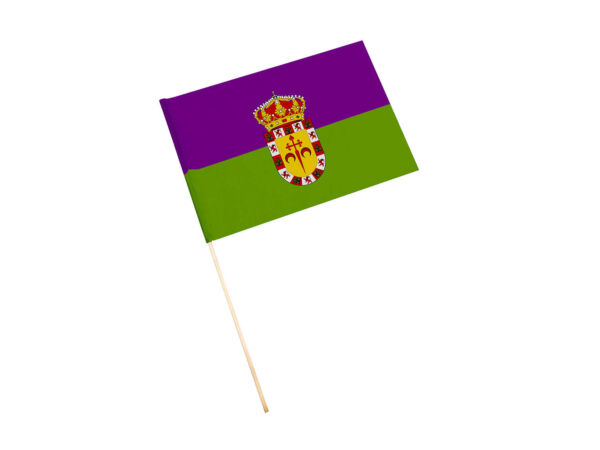 Bandera con palo Valdepeñas