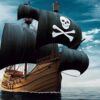 Papel Pintado Barco Pirata Realista