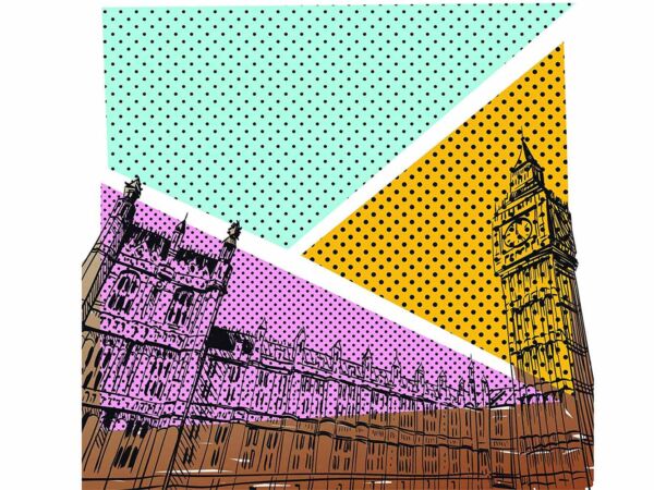 Papel Pintado Cómic Big Ben Londres