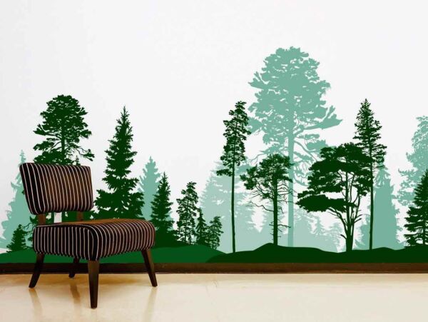 Papel Pintado Bosque Dibujo