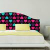 Cabecero Cama Infantil Corazones Colores