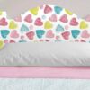 Cabecero Cama Infantil Corazones Multicolor