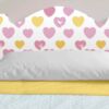 Cabecero Cama Infantil Corazones Rosamarillos