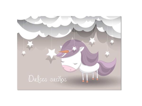 Cabecero Cama Infantil Dulces Sueños Unicornio Diseño