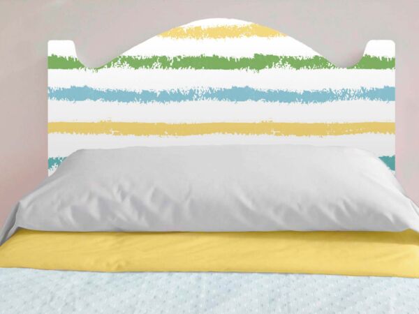 Cabecero Cama Infantil Líneas Multicolor