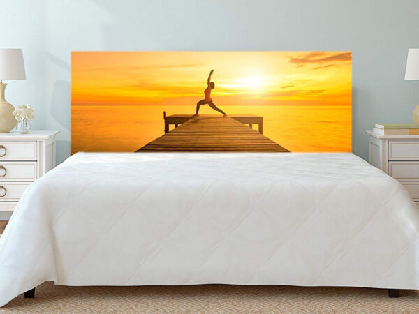 Cabecero Cama Atardecer de Yoga