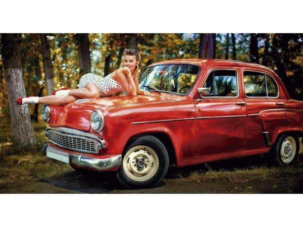 Papel Pintado Coche PinUp