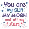 Cojín Frases Sol Luna y Estrellas Diseño