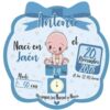 Cojín Infantil Personalizado Bebé Nacimiento Azul Diseño