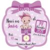 Cojín Infantil Personalizado Bebé Nacimiento Rosa Diseño