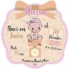 Cojín Infantil Personalizado Nacimiento Rosa Beige Diseño