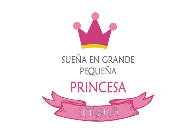 Cojín Infantil Personalizado Sueña Princesa Diseño